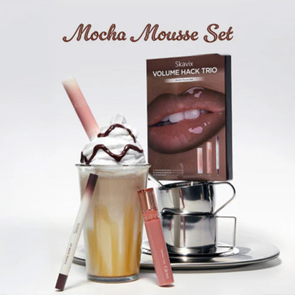 LIP VOLUME HACK TRIO (3 Shades, Lip Mate Pencil & Melting Balm & Color Gloss)